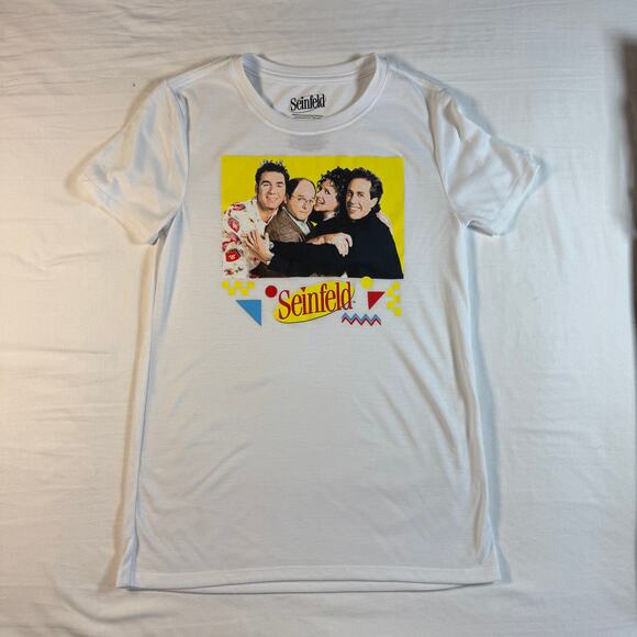 other Tops - Seinfeld Cast Graphic T Shirt Women XS White Retro TV Show Tee